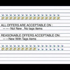 Offers  To No Tags Items ! I accept almost all offers to No tags items !